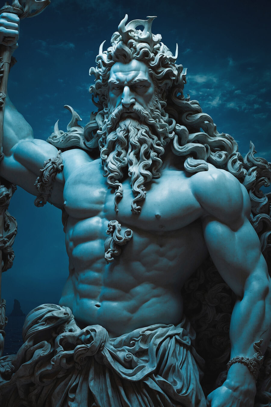 Beeld van een man met lange baard