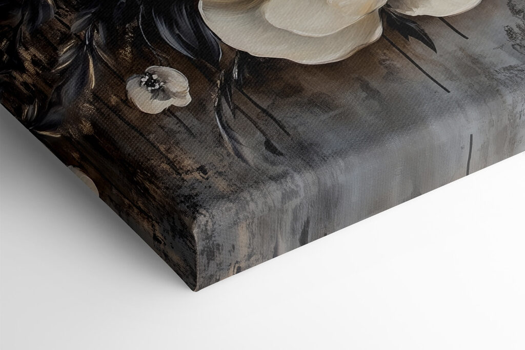 Painting of white flowers Painting of white flowers