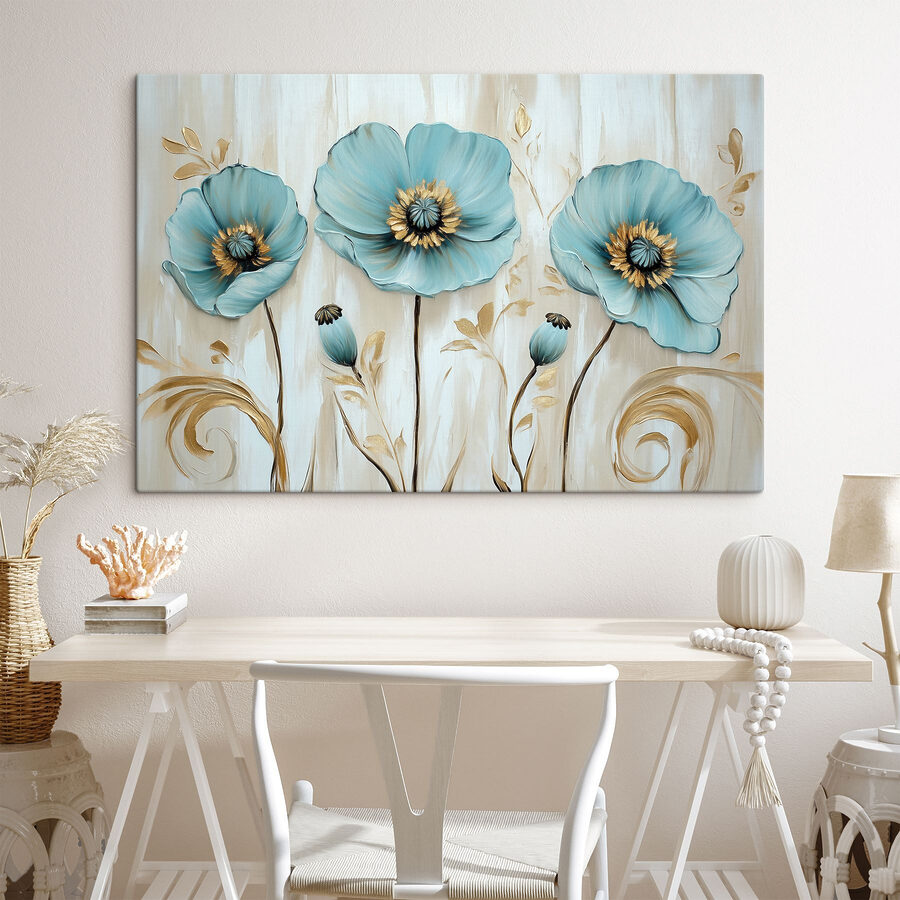 Delicate bloemen in zachte tinten