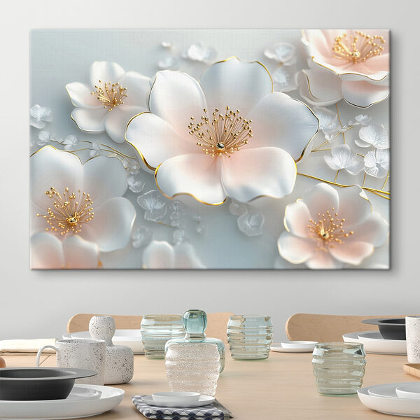 Groep witte bloemen Groep witte bloemen