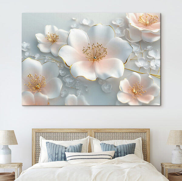 Groep witte bloemen Groep witte bloemen