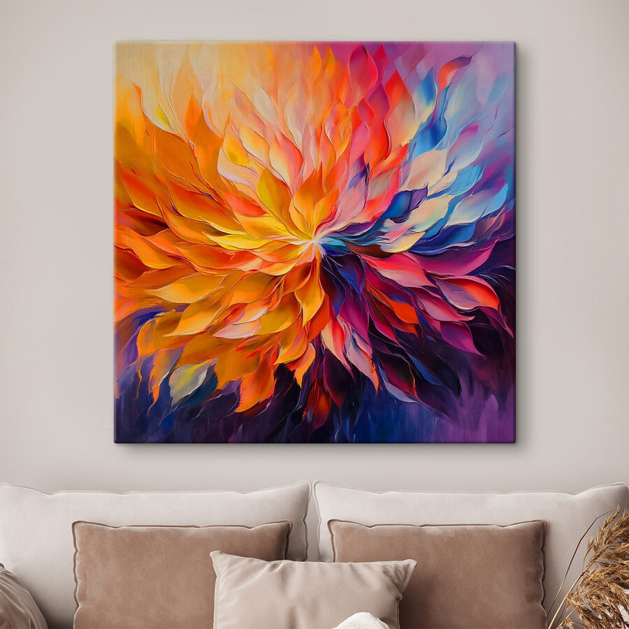 Schilderij van een bloem