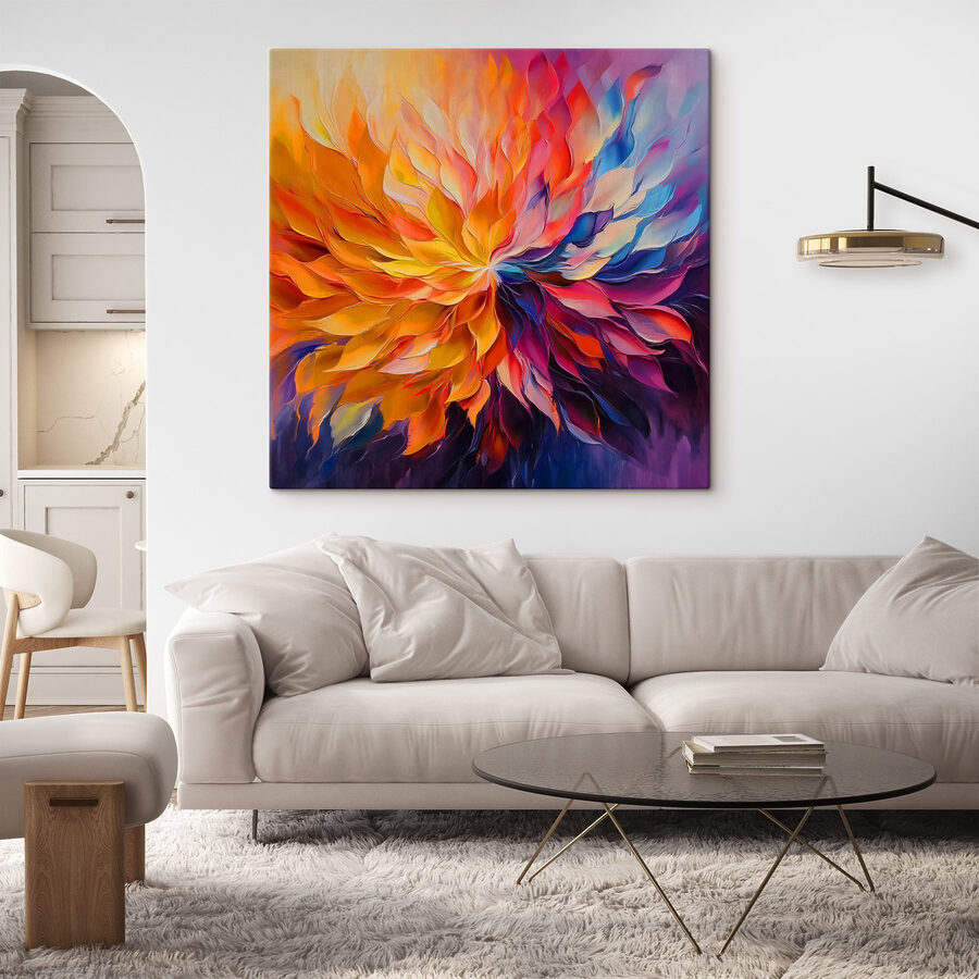 Schilderij van een bloem