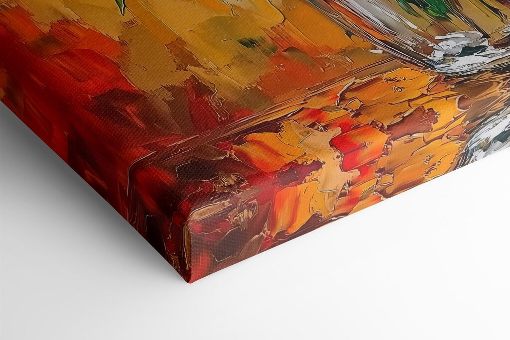 Painting of a bouquet of red roses Painting of a bouquet of red roses