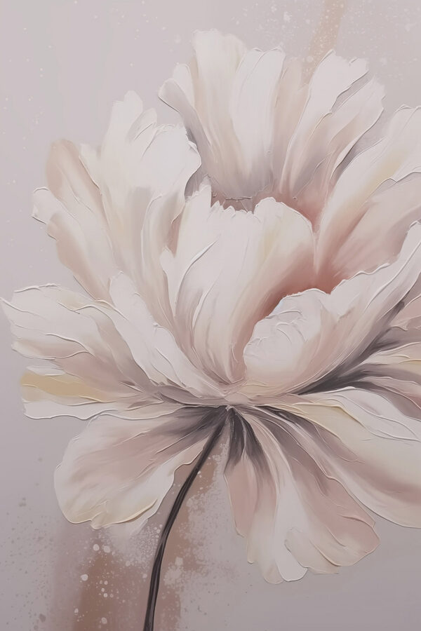 Schilderij van een bloem Schilderij van een bloem
