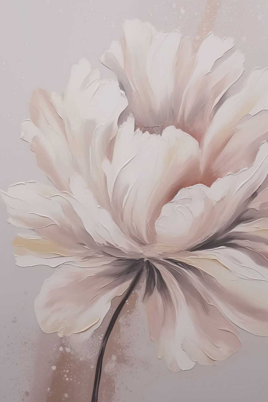 Schilderij van een bloem Schilderij van een bloem