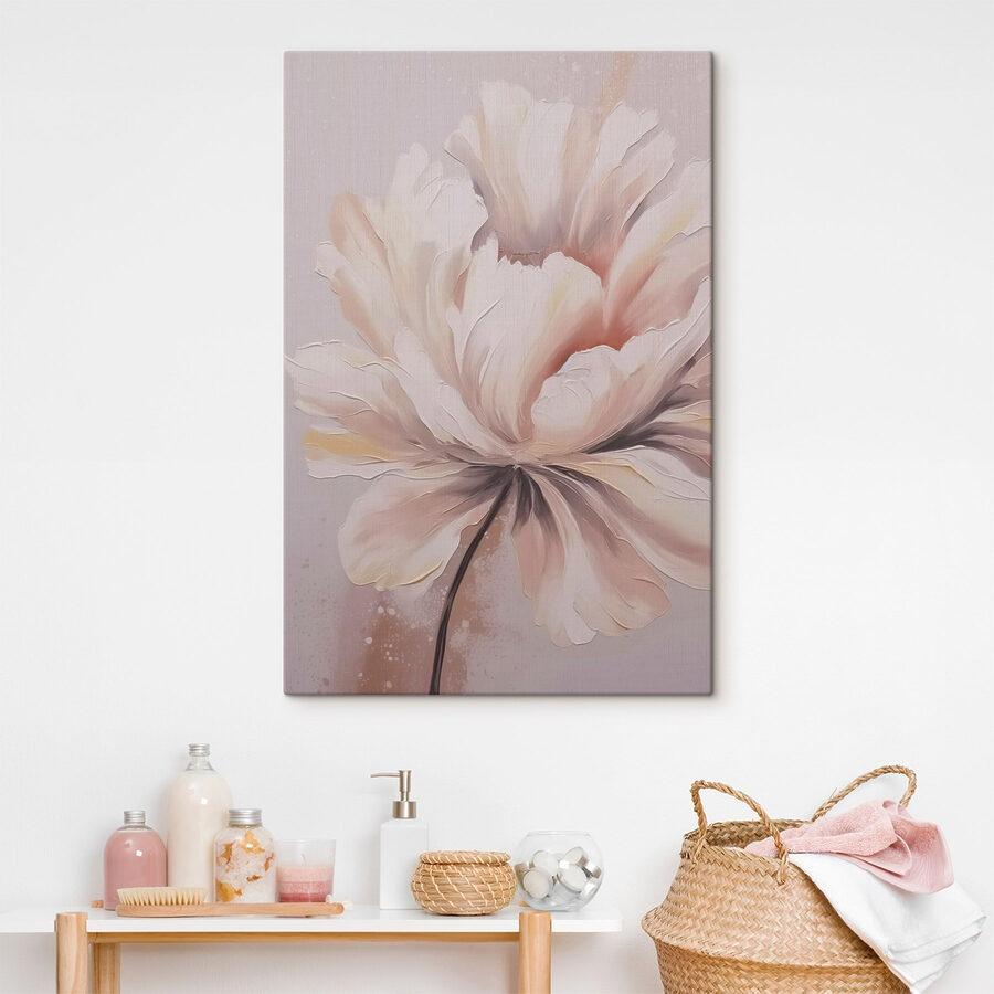 Schilderij van een bloem Schilderij van een bloem