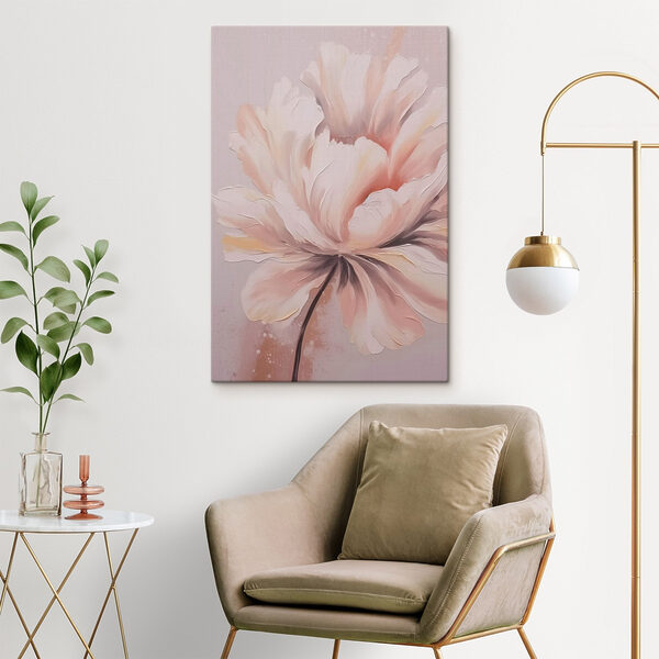 Schilderij van een bloem Schilderij van een bloem