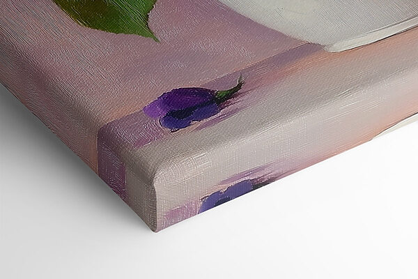 Pot met paarse bloemen Pot met paarse bloemen