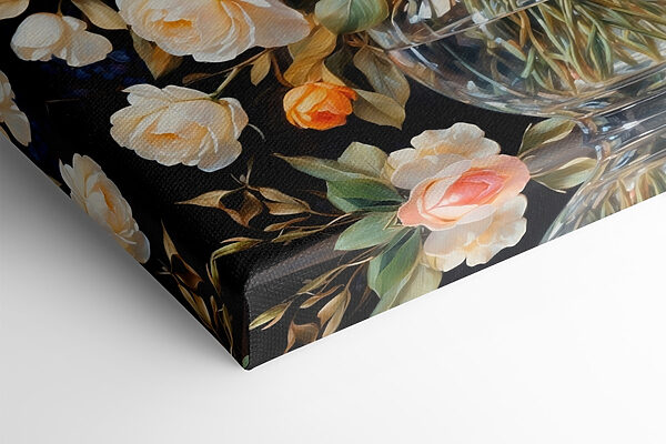 Schilderij van bloemen in een vaas Schilderij van bloemen in een vaas