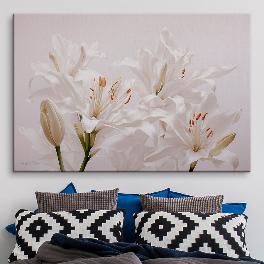 Groep witte bloemen Groep witte bloemen