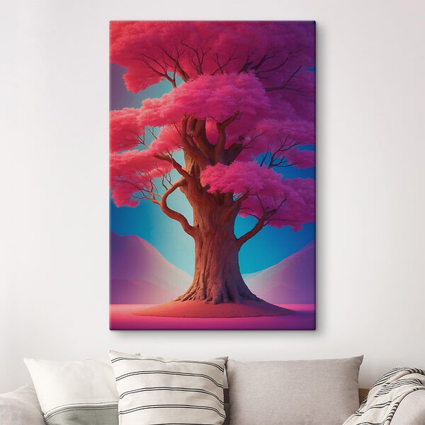 Boom met roze bladeren Boom met roze bladeren