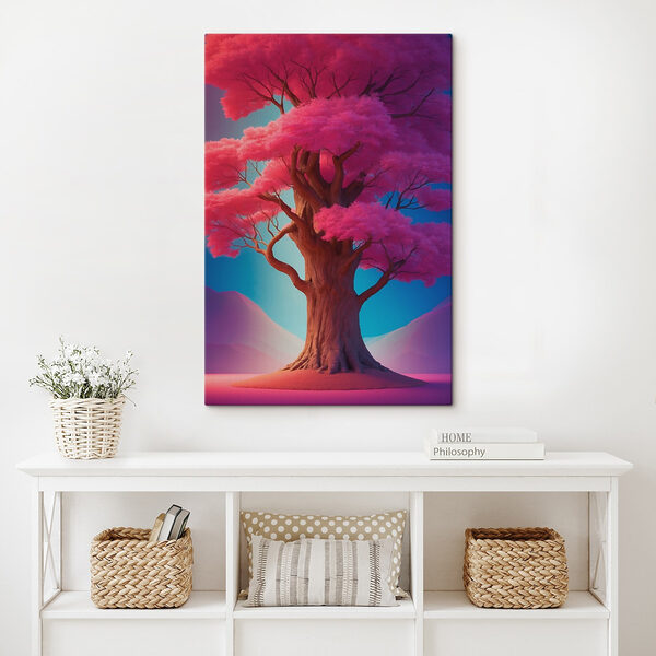 Boom met roze bladeren Boom met roze bladeren