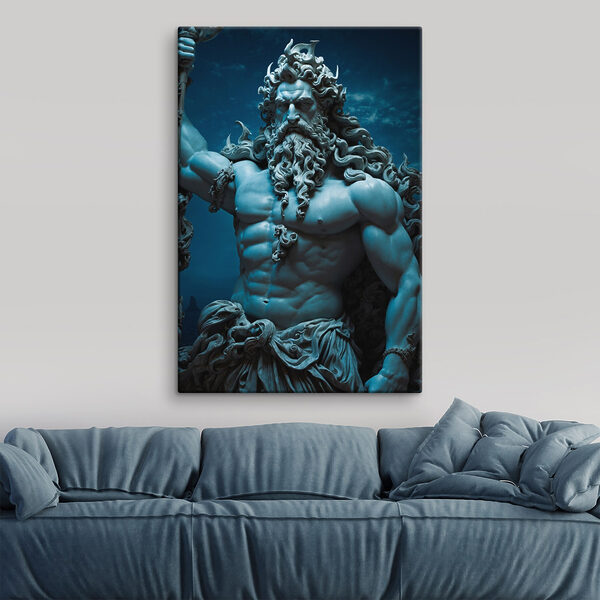 Beeld van een man met lange baard Beeld van een man met lange baard