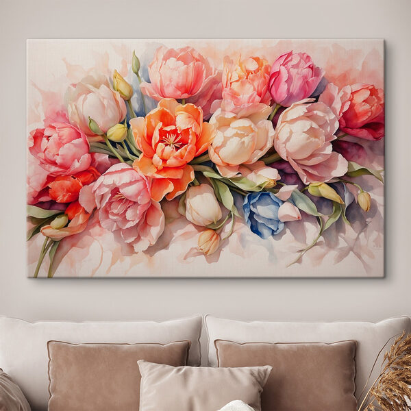 Groep bloemen op een wit oppervlak Groep bloemen op een wit oppervlak