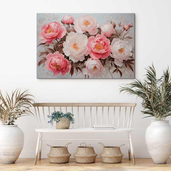 Groep roze en witte bloemen Groep roze en witte bloemen