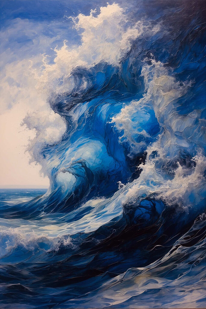 Large wave in the ocean