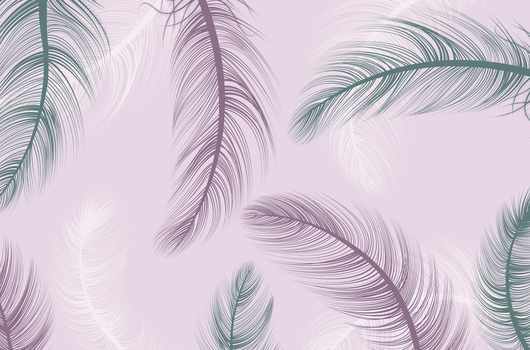 Delicate feathers dancing in the breeze