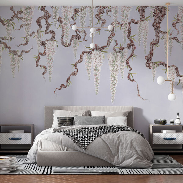 Boom met witte bloemen Boom met witte bloemen