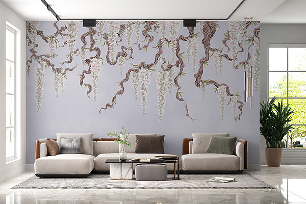 Boom met witte bloemen Boom met witte bloemen