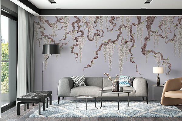 Boom met witte bloemen Boom met witte bloemen