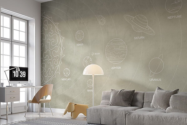 Diagram van planeten en hun namen Diagram van planeten en hun namen