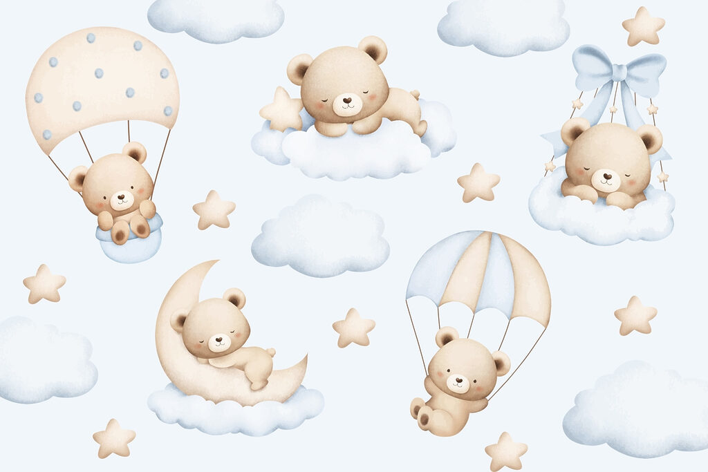 Naadloos patroon van teddyberen Naadloos patroon van teddyberen