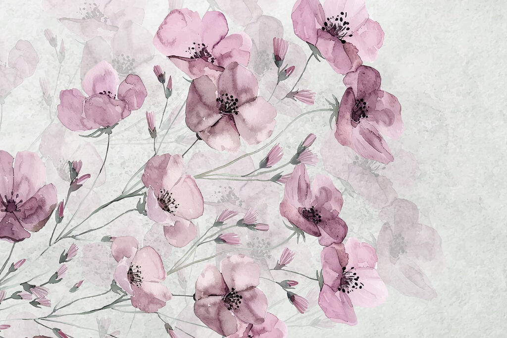 Groep roze bloemen Groep roze bloemen
