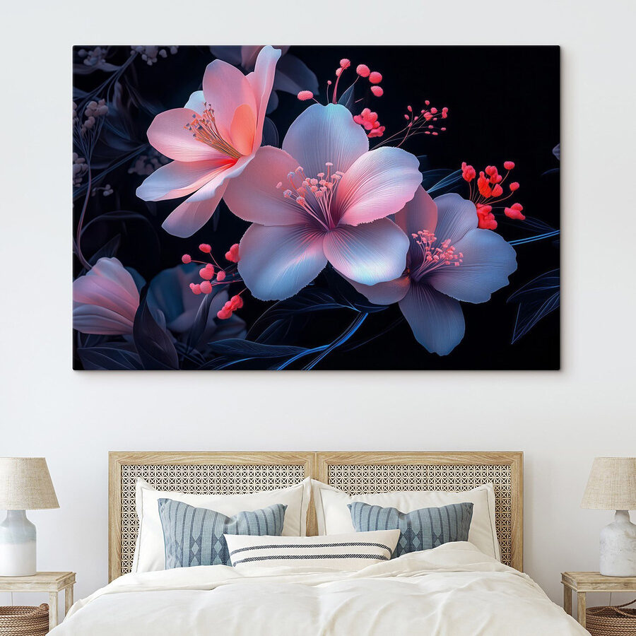 Delicate bloemen in zachte tinten