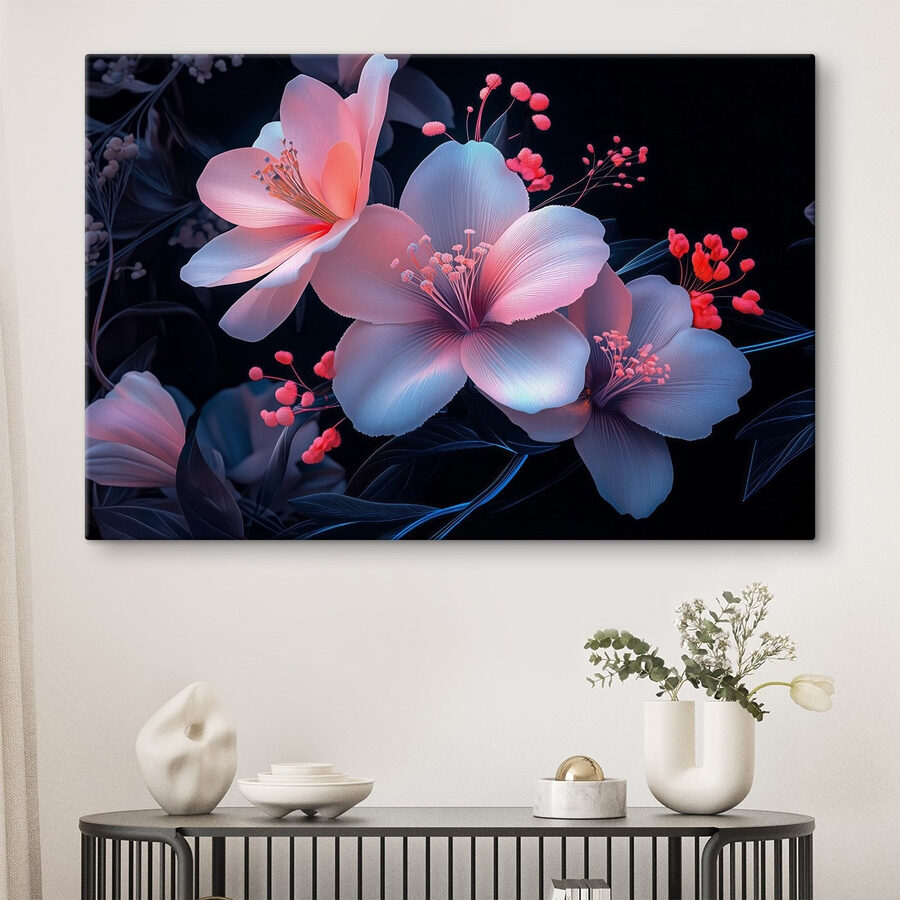 Delicate bloemen in zachte tinten