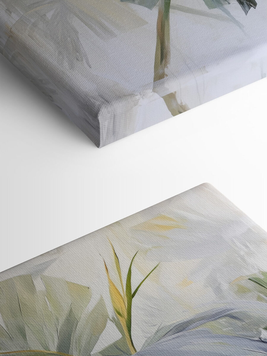 Canvas Schilderijen Schilderen van palmbladeren - Afbeelding 5