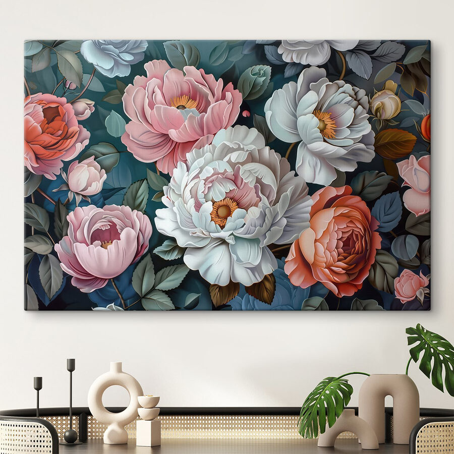 Delicate bloemen in volle bloei