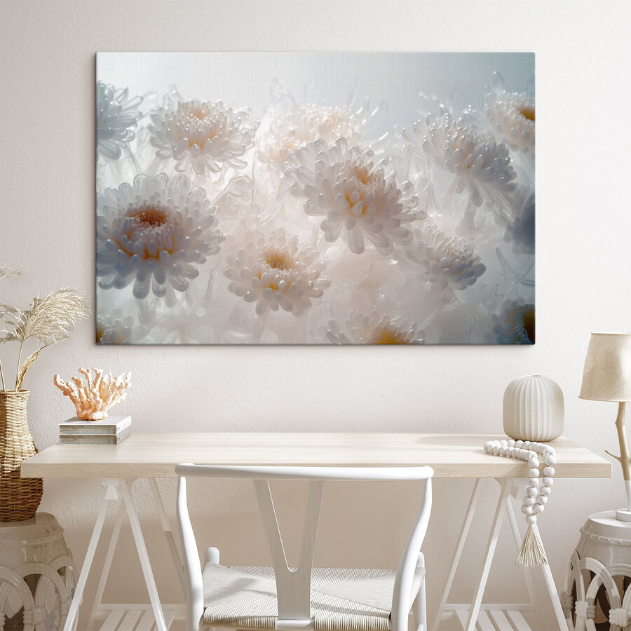 Groep witte bloemen