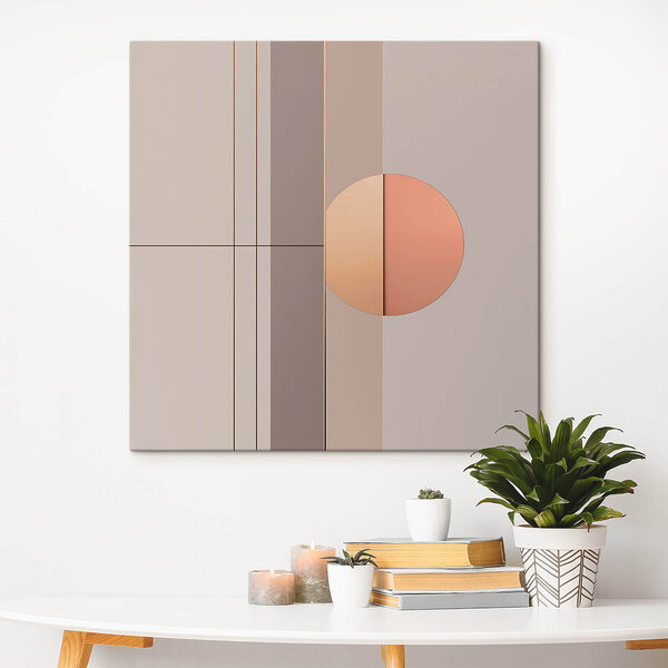 Muur met een cirkel en een lijn Muur met een cirkel en een lijn