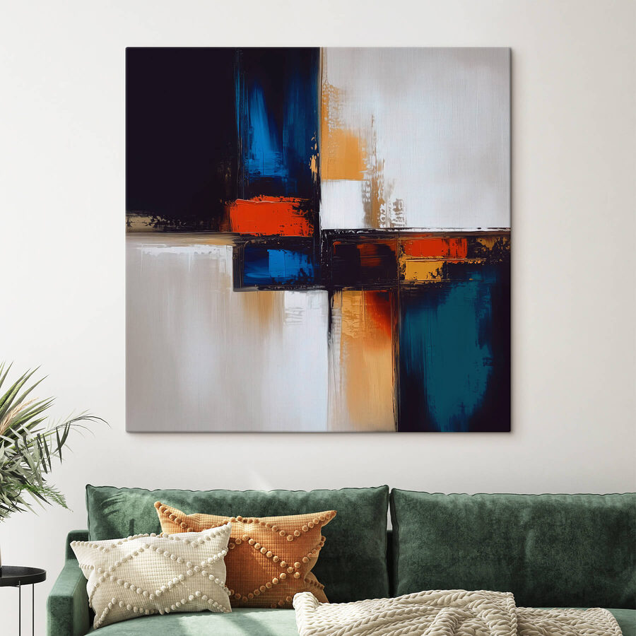 Schilderij van een kruis