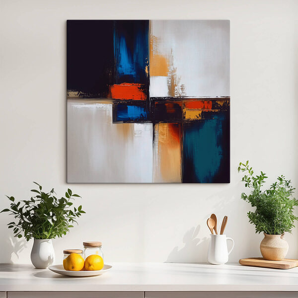 Schilderij van een kruis Schilderij van een kruis