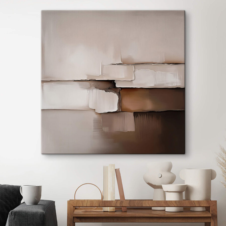 Abstracte lagen van neutrale tinten.