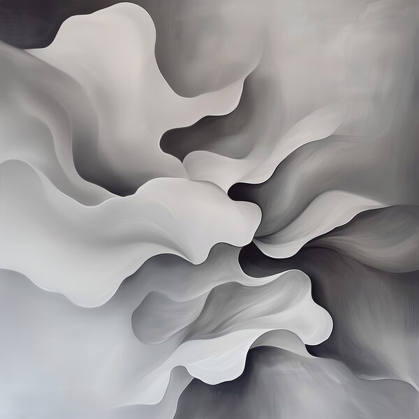 Witte en grijze abstracte kunst Witte en grijze abstracte kunst