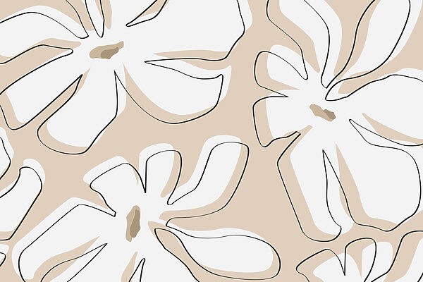 Bloemenpatroon op beige achtergrond Bloemenpatroon op beige achtergrond