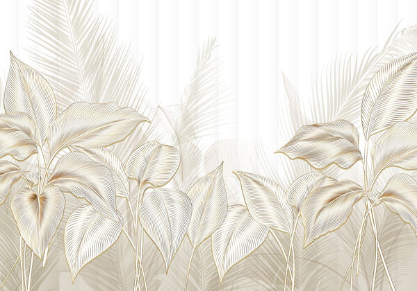 Elegante botanische lijnkunst Elegante botanische lijnkunst