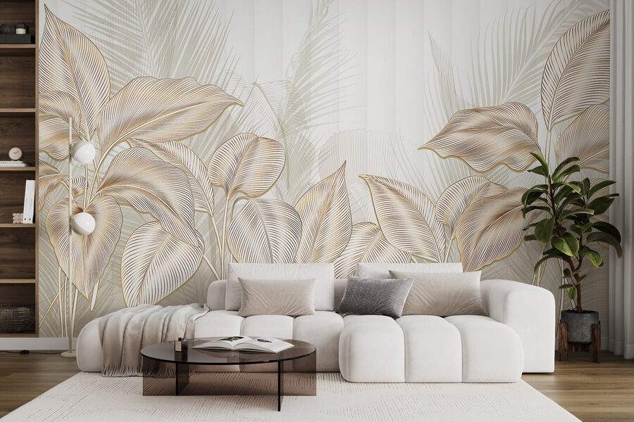 Elegante botanische lijnkunst