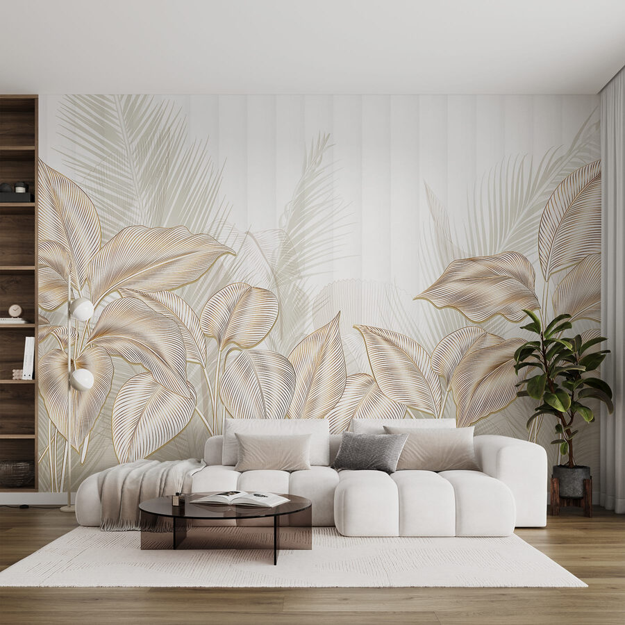 Elegante botanische lijnkunst