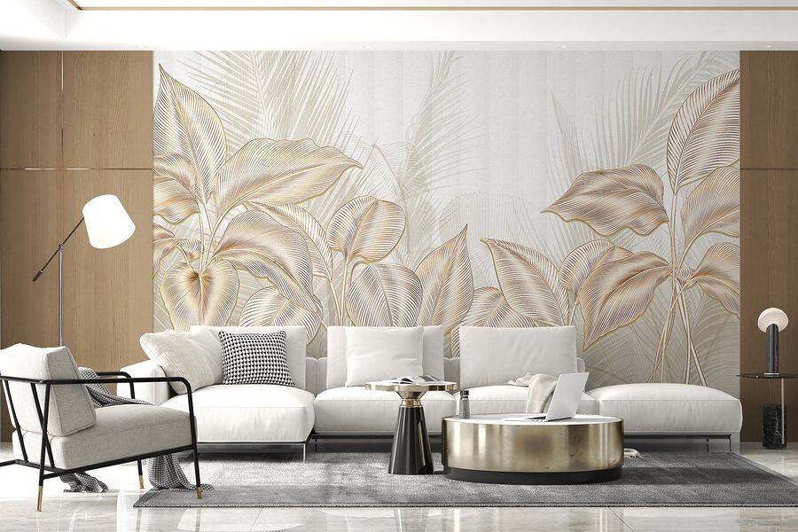 Elegante botanische lijnkunst