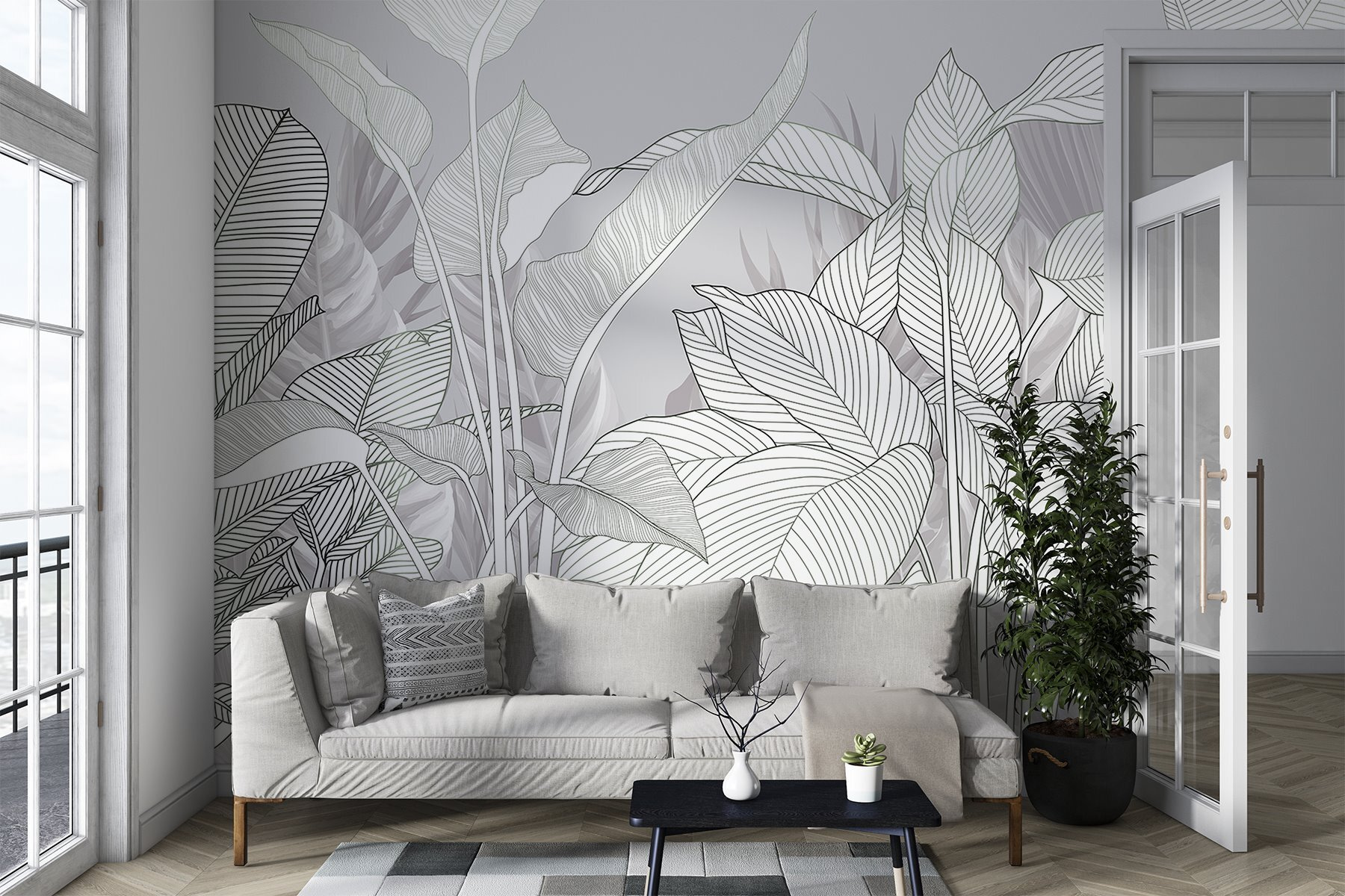 Elegant lines of nature's beauty