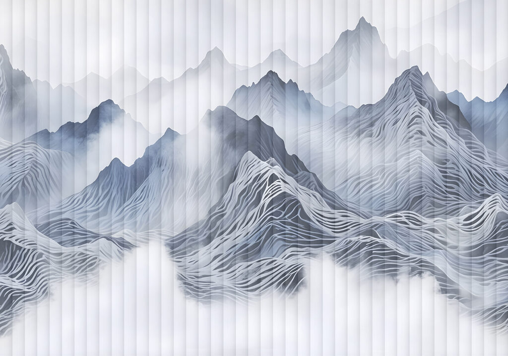 Bergketen met wolken Bergketen met wolken