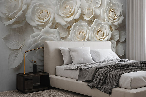 Groep witte rozen Groep witte rozen