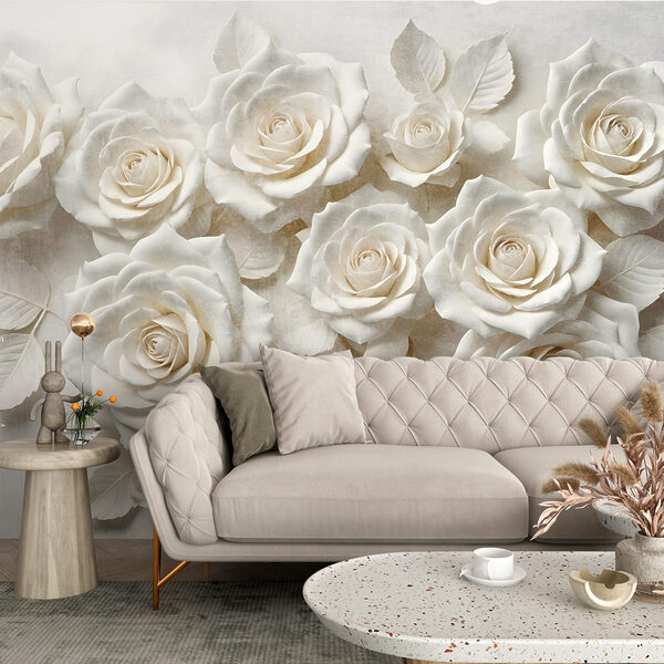 Groep witte rozen Groep witte rozen