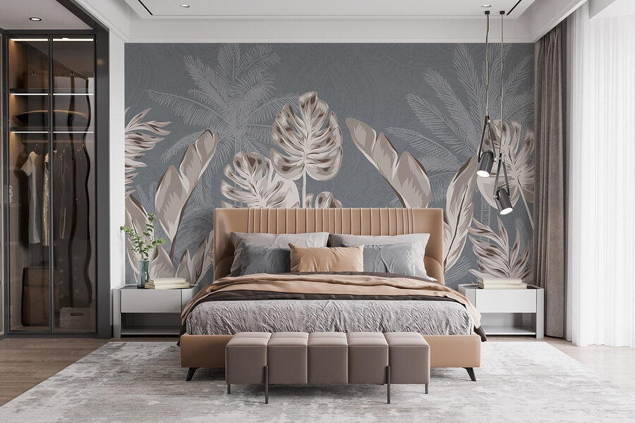 Elegant botanisch ontwerp met zachte tinten