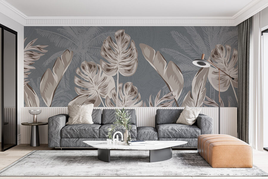 Elegant botanisch ontwerp met zachte tinten