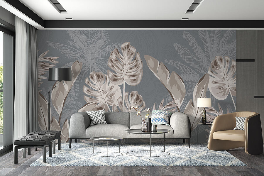 Elegant botanisch ontwerp met zachte tinten